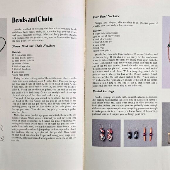 Step By Step Bead Craft 1974 Paperback Golden Press by Judith Glassman - Picture 11 of 14